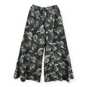 Siamurai Samurai Pants Unisex One Size Wide Leg Palazzo Elastic Waist Cotton